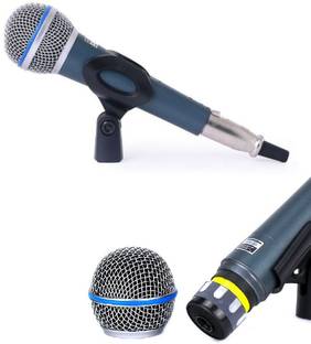 Divinext Beta 58 A Dynamic Microphone Vocal Karaoke Mic 58A Professional Singing Mic Studio Voice Recording Mixer Karaoke Mikrofon Microphone Clip + Black Zipper Pouch + 3.5mm Connector Wire Jack + Shock Mount System + Hardened Steel Mesh Grille + Capsule Design Super Cardioid + Polar Patten + Dynamic Vocal Microphone Microphone