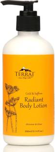 Terrai Skin Radiance Body Lotion with 24K Gold Essence & Saffron
