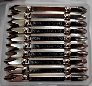 h9 1/4" Hex Double End Magnetic Magnet Cross & Philips 1 Head Screwdriver Bits S2 Taiwan Star Bit For Industrial & Home Impact Screwdriver