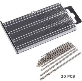 uptodateprouducts 20 pc Mini Twist Drill Automatic Micro Twist Drill Bit Set High Speed Steel for PCB