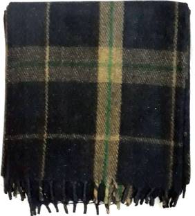 U P Khadi and Handloom Checkered Single Woollen Blanket for  Heavy Winter