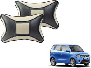 MOCKHE Beige, Black Cotton, Leatherite Car Pillow Cushion for Maruti Suzuki