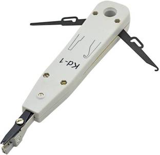 RIVER FOX KD-1 PunchDown Tool Seating Wire Into Terminal Cable Insertion Tool for Networking Professionals Telecom Phone Cable Ethernet Cat5 RJ11 RJ45 Patch Panel Faceplate Manual Crimper