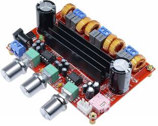 Zigshash TPA3116D2 with IC 50Wx2+100W 2.1 Channel Digital Subwoofer Amplifier Board 12V-24V Power Digital Amplifier Board Electronic Components Electronic Hobby Kit
