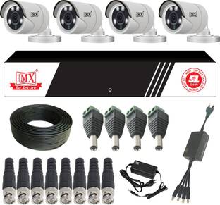 MX CCTV Cameras 2 MegaPixel Kit 4 Channel Ahd HD System w/ BNC DC pin & 1 DVR 20 Mtrs- Set 18 Security Camera
