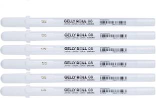 SAKURA Gelly Roll White Medium Nib - 08 Gel Pen
