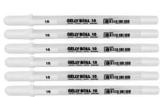 SAKURA Gelly Roll White Bold Nib (10) Gel Pen