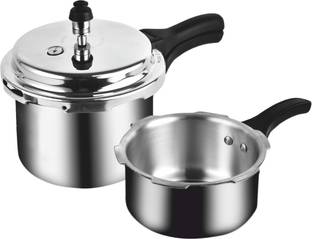 Sunflame Pressure Cooker 2 + 3 ltr 2 L, 3 L Outer Lid Induction Bottom Pressure Cooker