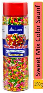 Midiron Mix Colourful Sugar Coated SAUNF| Colourful Fennel Seeds with Sugar Coated (150 gm) Fennel Mouth Freshener