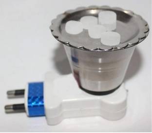 Crysta World Mini Magic Stainless Steel Electric Dhoop Kapoor Dani Incense Burner Steel Incense Holder