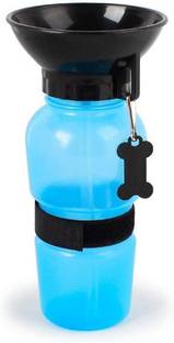 Lemish Cylinder shape with bowl Plastic Pet Bowl & Bottle
