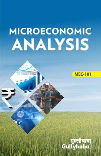 Gullybaba IGNOU 1st Year MA English (Latest Edition) MEC-101 Microeconomic Analysis
 In IGNOU Help Book With Solved Previous Years' Question Papers And Important Exam Notes