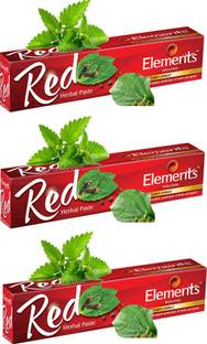Element Red Herbal Toothpaste 150 gms (Combo of 3) Toothpaste