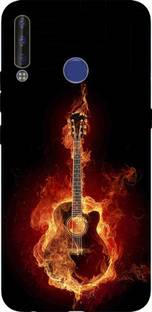 METOO Back Cover for Tecno CB7/CB7J,Fire Guitar Design Back Cover Print : 11