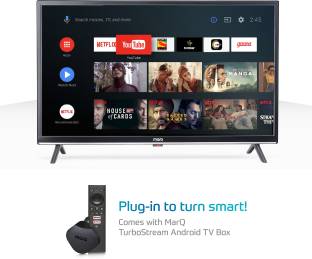 Currently unavailable Add to Compare MarQ by Flipkart Innoview 80 cm (32 inch) HD Ready LED Smart Android TV with TurboStream Box 4.11,250 Ratings & 190 Reviews Operating System: Android HD Ready 1920 x 1080 Pixels 1 Year Warranty on Product ₹11,999 ₹16,799 28% off Free delivery by Today Upto ₹11,000 Off on Exchange Bank Offer
