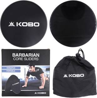 KOBO AC-96 Ab Core Sliders Dual Sided Gliding Discs Fitness Workout Legs, Arm Back, Abs Ab Exerciser