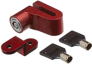 Inway red disk lock with 2 keys red 2 key dick Disc Lock