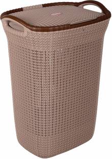 NAYASA 45 L Brown Laundry Basket