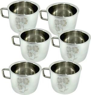 bartan hub Double walled Cup (150ml) Stainless Steel Coffee Mug