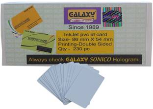 GALAXY inkjet Blank PVC ID Cards 86mm x 54mm 500 gsm Inkjet Paper