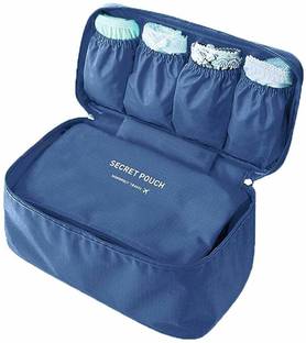 Gnexin Multifunctional Bra Underwear Organizer Bag Slide Portable Cosmetic Makeup Lingerie Toiletry Travel Bag with Handle (multi color) Travel Toiletry Kit