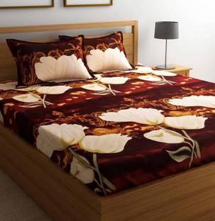 Channaya 144 TC Cotton Double Printed Flat Bedsheet