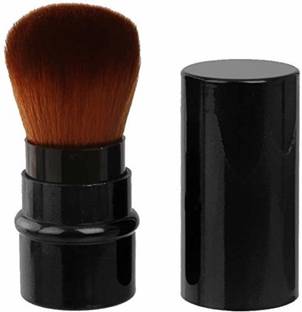 Gugzy Retractable Pro Beauty Kabuki Makeup Cosmetic Face Powder Foundation Blush Brush (Black)