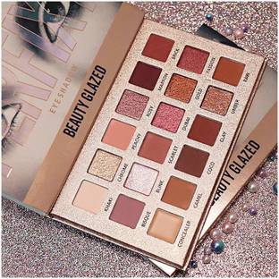 Beauty Glazed New Nude Eyeshadow Palette The 18 Colors Matte Shimmer Glitter Multi Reflective 20 g
