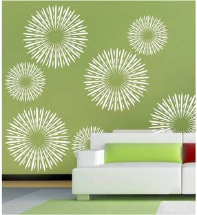 shine interiors Wall Stencil Design SI-380 Sunflower Design Stencil
