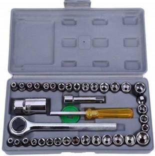 PYLAN 40 wrench set HEAVY QUALITY FORTY- 40 PC TOOL KIT Socket Set (Pack of 1) Double Sided Socket Wrench