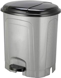 N H Enterprise Unbreakable Plastic Big Size Pedal Dustbin For Home ,Office, Factory (30L-Grey) Plastic Dustbin
