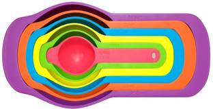 dx mart Colorful 6PCS Kitchen Colourworks Measuring Spoons Measuring Cups Measuring Cup