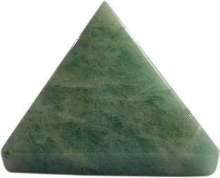 MBD BEST Gemstone Handicrafts Showpieces Fengshui Light Green Aventurine Stone Vaastu Pyramid 5 Cm Decorative Showpiece  -  5 cm