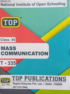Top NIOS Class 12 Mass Communication Guide T-335