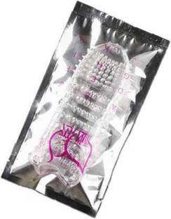 Riya Touch Reusable Silicon Made Extra Dotted Crystal Condom Condom
