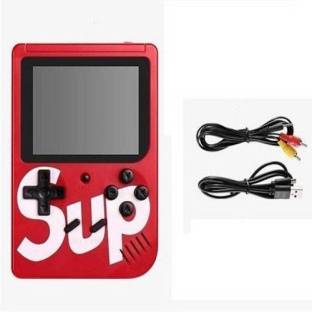 blue seed SUP 400 in 1 Games Retro Game Box Console Handheld Game PAD Gamebox NA GB with MARIO (Red) 8 GB with 400 Different different Games.