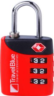 TRAVEL BLUE TSA 3 Dial Combination Lock Safety Lock