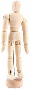 Offimart Wooden Human Art Flexible Joints Mannequin Manikins - Male 12 inch