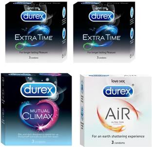 DUREX Extra time ,Mutual ,Air Pleasure Pack Condom
