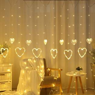 RSP Quality Bit 138 LEDs 3.81 m Yellow Flickering, Steady Heart Rice Lights