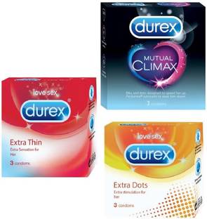 DUREX Mutual Climax ,Extra Dots ,Extra Thin Condom