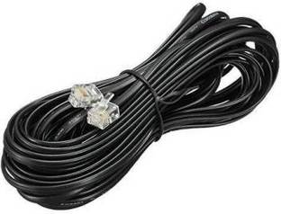 RIVER FOX Ethernet Cable 10 m 10 Meter RJ11 Telephone Modem Line Cable Wire