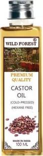 WILD FOREST Castor Seed Oil,For Getting Rid of Stretch Marks & Hair Growths Hair Oil 100 ml Hair Oil