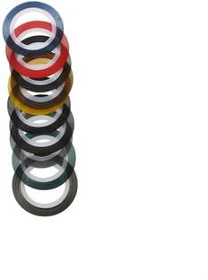 Gugzy 10 Rolls Nail Art Striping Tape Line Sticker Tips DIY Mixed Colors Self-Adhesive Decal Tools (1mm)