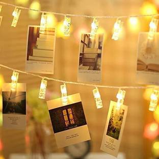WunderVoX 16 LEDs 2.89 m Transparent Steady Clip Rice Lights