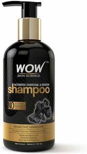 WOW SKIN SCIENCE Activated Charcoal & Keratin Shampoo - 300mL