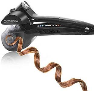 Oxfo Professional Automatic Steam Ceramic Curling Wand, Auto Rotating Spray Steamer Curler- Spiral Hair Curling Iron Styling Tool Hair Curler