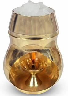 M&V CRAFT PURE M&V CRAFT PURE KAPUR LAMP Best for Your Home MANDIR and Shop/Office. Brass Incense Holder