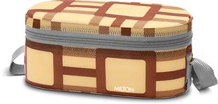MILTON Steel Lunch Box with Bag, 500 & 280 ml each 3 Containers Lunch Box