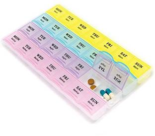 ArrayStyle 28 Days Pill Medicine Storage Box Organizer Perfect For Home & Travel Pill Box